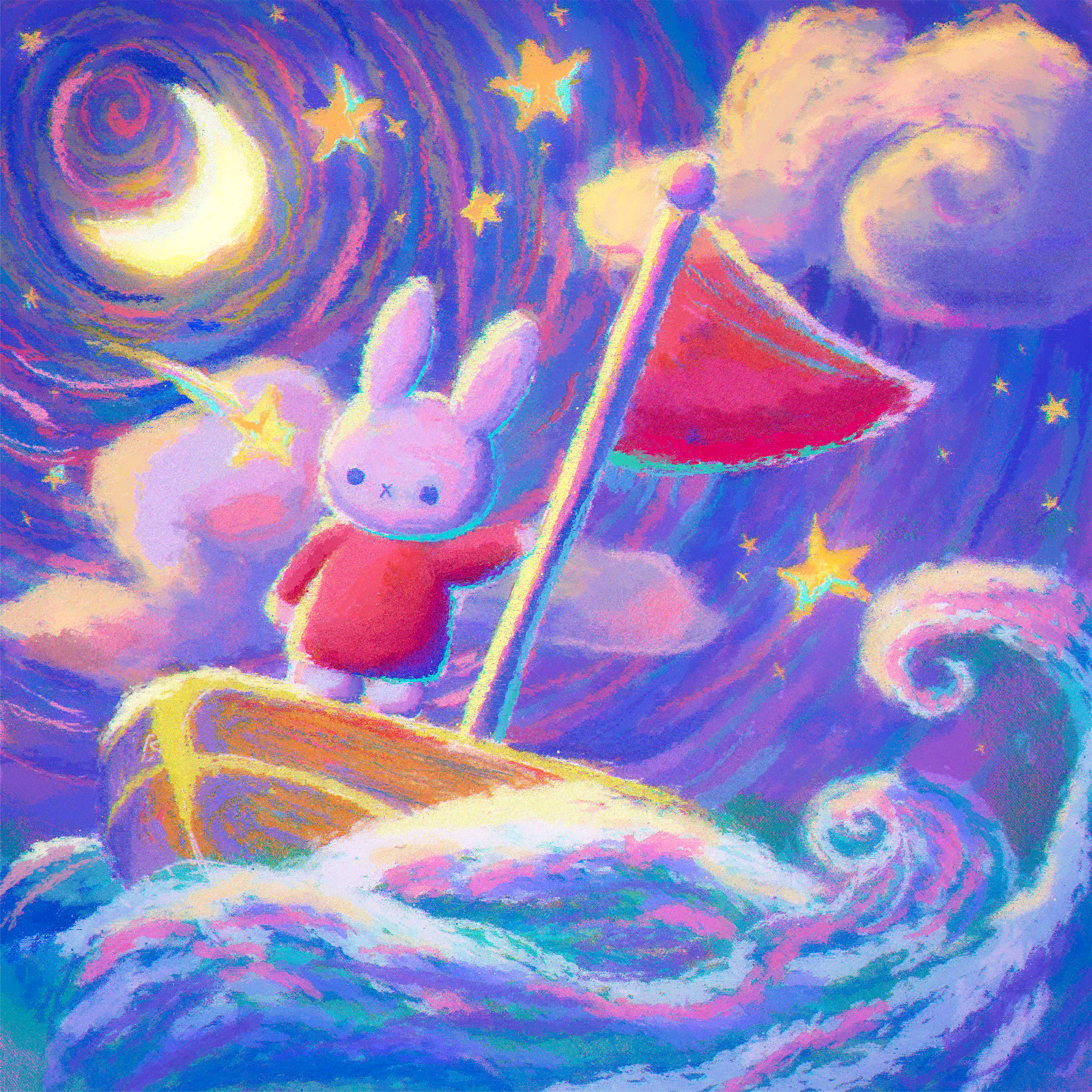 Miffy Starry Sea - Print