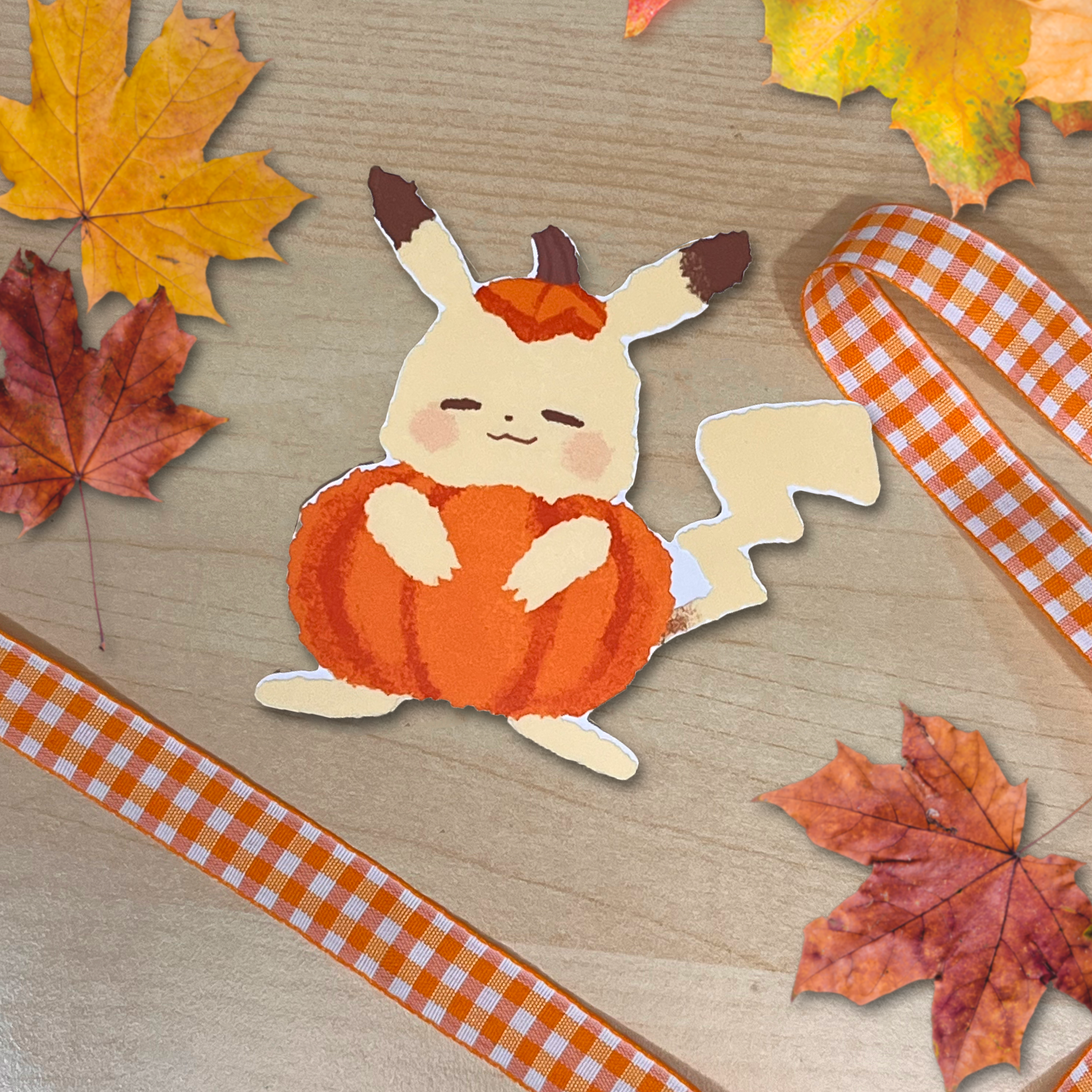 Pumpkachu Diecut