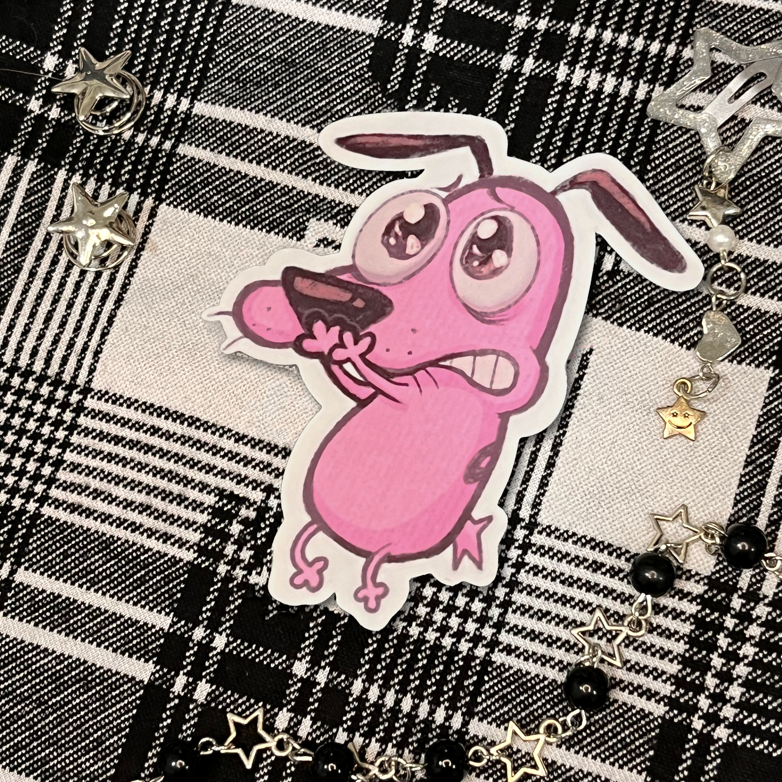 Courage the Cowardly Dog Emotions - Diecut Stickers