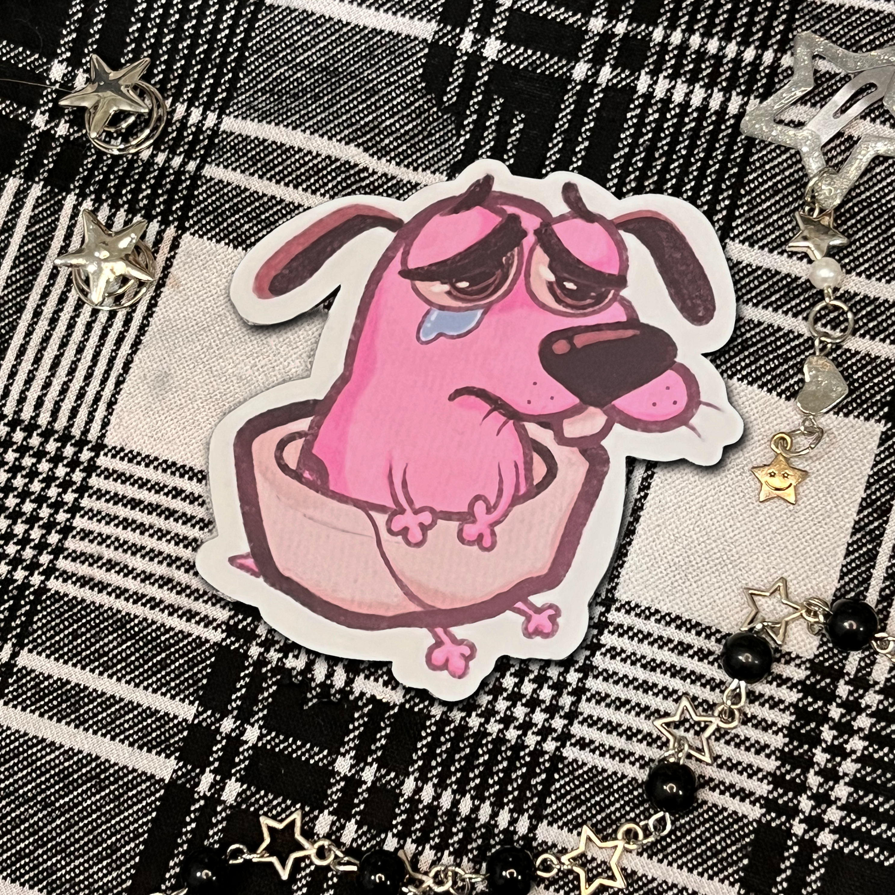 Courage the Cowardly Dog Emotions - Diecut Stickers