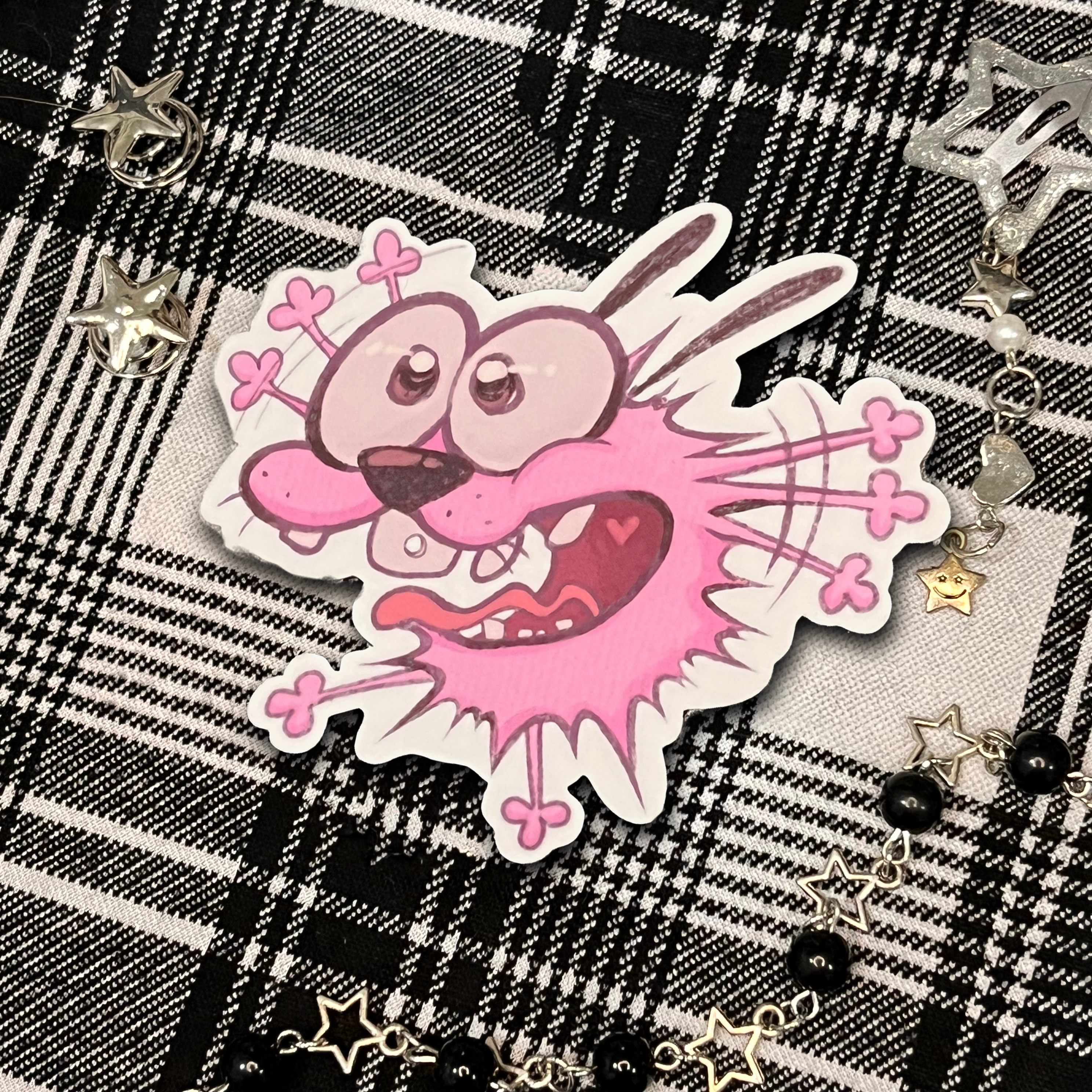 Courage the Cowardly Dog Emotions - Diecut Stickers